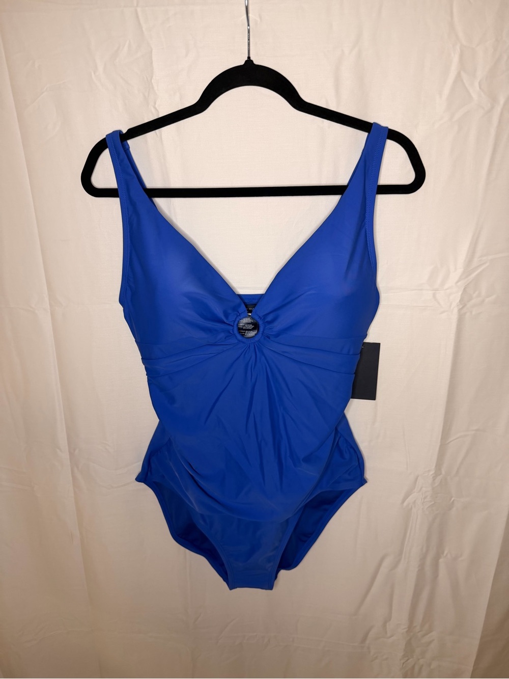 Tommy Hilfiger Royal Blue One-Piece Swimsuit with Center Ring